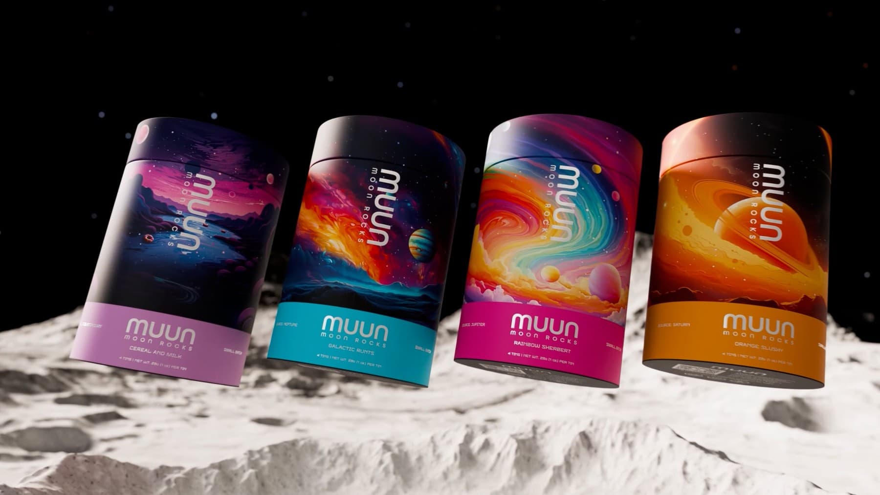 Muun Moon Rocks product visualization